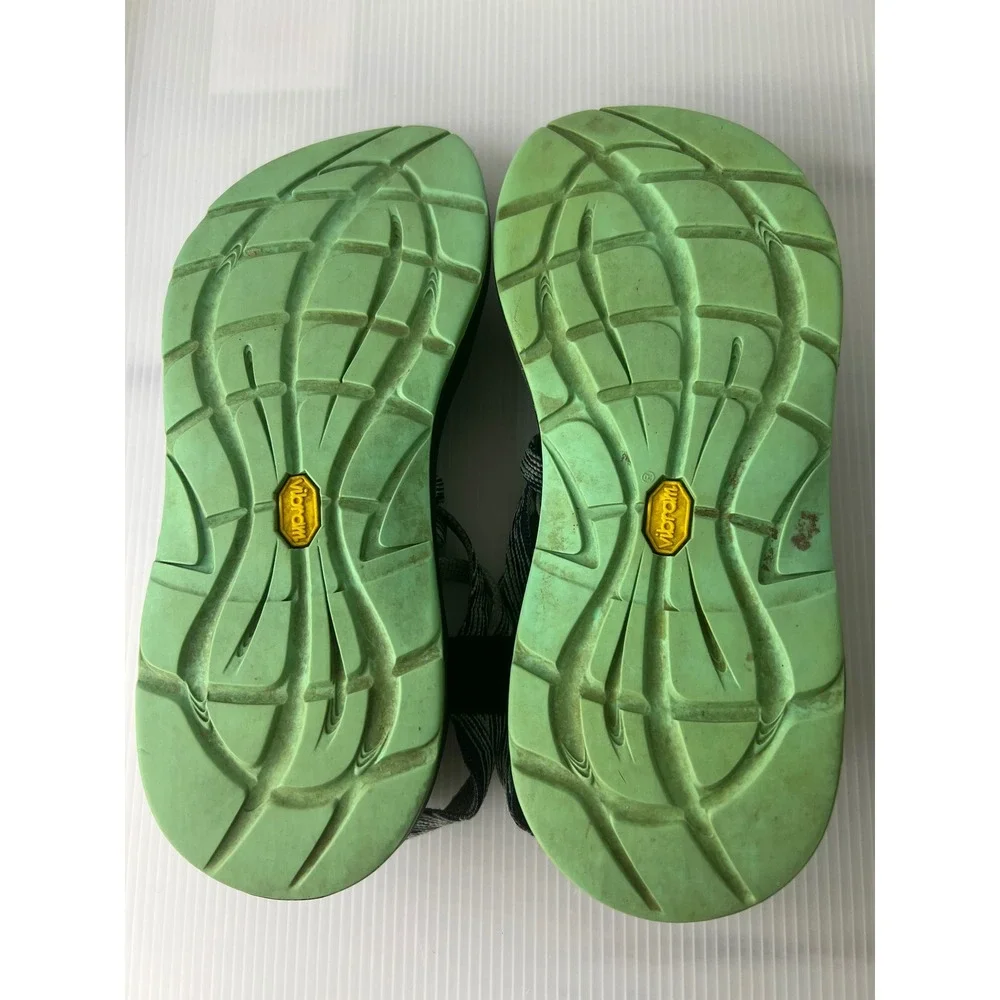 Chaco ZCloud 2 Womens 7 Sandals Multi Strap Toe Loop Vibram Sole Purple Green